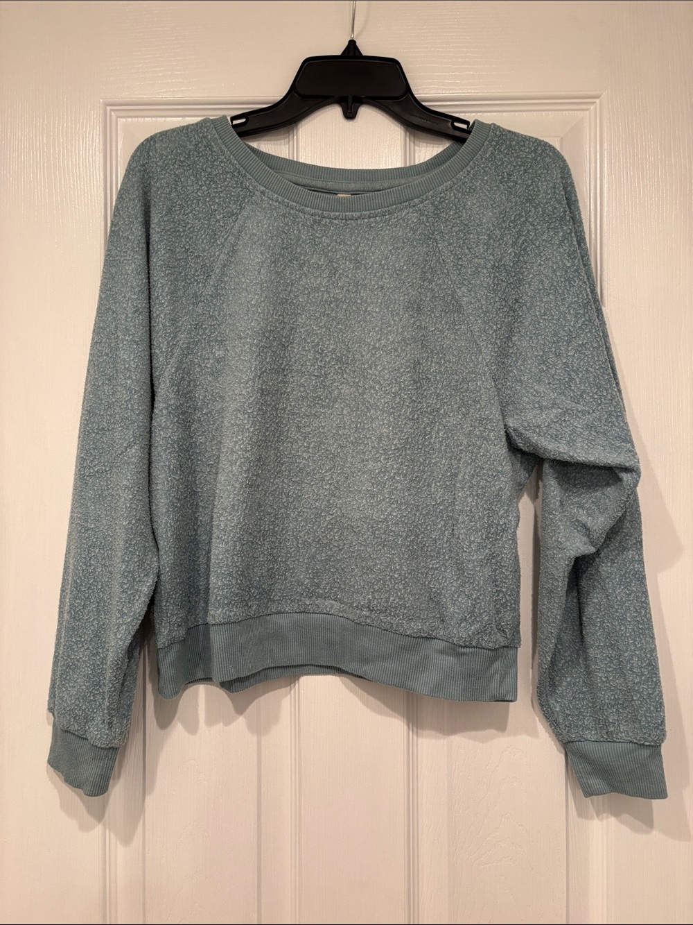 Women's Crewneck Sweater in Light Teal